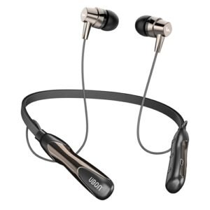 UBON U6 Series Wireless 30 Hrs Playback, Dual Pair, Fast Charge, Magnetic Buds, Bluetooth Neckband with Mic (Black)  Amazon.in: Electronics