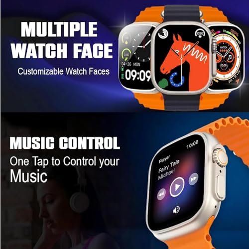 Bluetooth Calling Smart Watch for Men & Women | HD Touch Display | Heart Rate Monitor | Fitness Tracker | Sports Modes Amazon.in: Sports, Fitness & Outdoors - Image 2